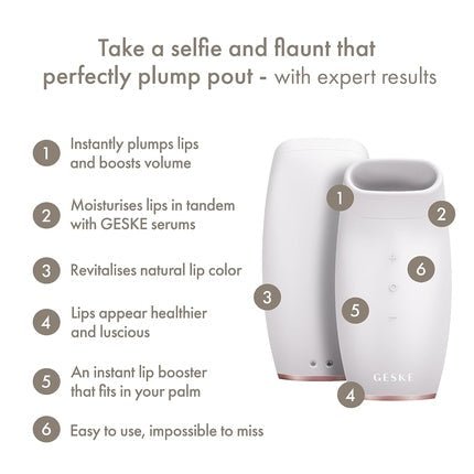 Geske Smartappguidedtm Lip Volumizer & Booster 6 in 1 Quick Lip Plumper - Maison des fragrances