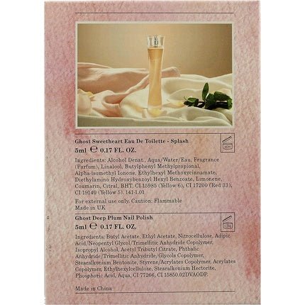Ghost Sweetheart Gift Set 5ml Eau De Toilette and 5ml Deep Plum Nail Polish - Maison des fragrances