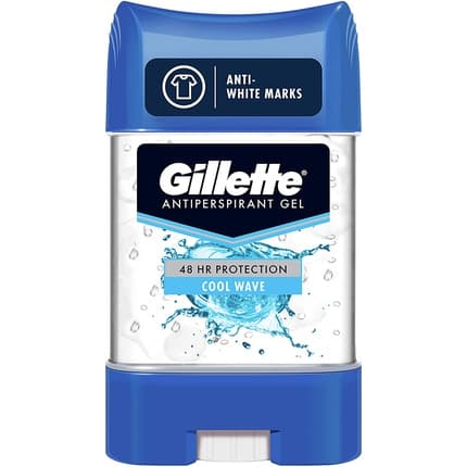 Gillette Cool Wave Gel Antiperspirant High Performance 48h Protection Déodorant (Déo) Homme 70ml - Maison des fragrances
