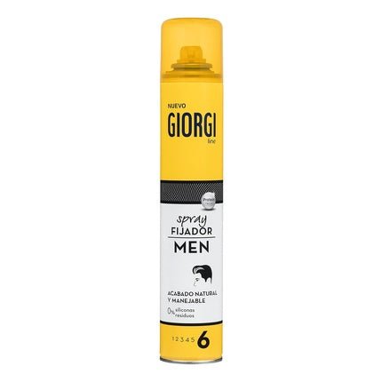 Giorgi Line Men Fixing Spray Natural Finish Handy 0% Silicones and Residues Fixation 300ml - Maison des fragrances
