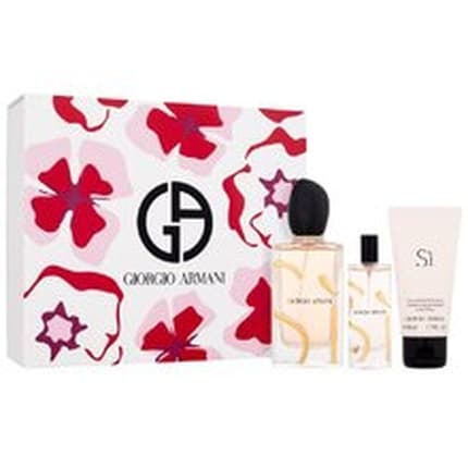 Giorgio Armani Armani Si Gift Set - 100 Ml, 15 Ml, And Body Lotion 50 Ml Eau de Parfum pour homme - Maison des fragrances