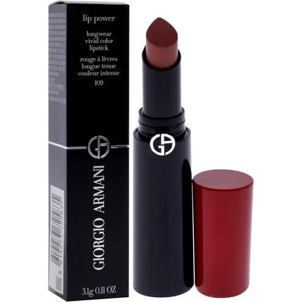 Giorgio Armani Lip Power Longwear Vivid Color Lipstick 0.11 oz - Maison des fragrances