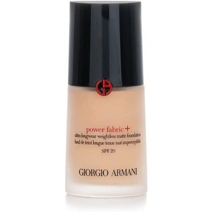 Giorgio Armani Power Fabric Ultra Longwear Weightless Matte Foundation 3 SPF 20 30ml 1oz - Maison des fragrances