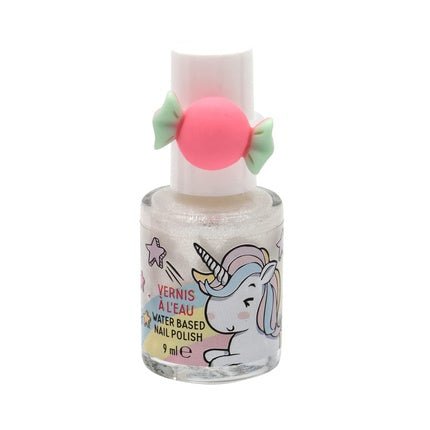 Girl Power Water - Based Nail Polish Set White Glitter Pink Glitter Blue Glitter Ring Children Manicure Pedicure 9ml TAKE CARE - Pack of 3 - Maison des fragrances