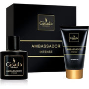 Gisada Ambassador Intense Gift Set & Shower Gel Spicy Fresh 's Fragrance Coffret (Coffret) Homme 50ml - Maison des fragrances