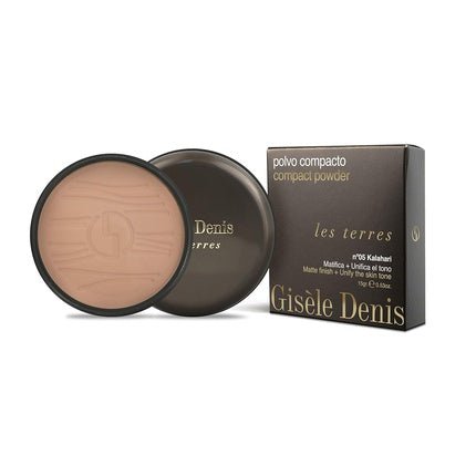 GISÈLE DENIS Les Terres Compact Powder N05 Kalahari High Coverage Face Care Bronzing Effect 15g - Maison des fragrances