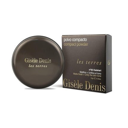 GISÈLE DENIS Les Terres Compact Powder N05 Kalahari High Coverage Face Care Bronzing Effect 15g - Maison des fragrances