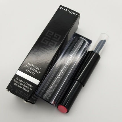 Givenchy Red Forbidden Vinyl Extreme Shine Lipstick 05 Pink Transgressive 3.3g - Maison des fragrances