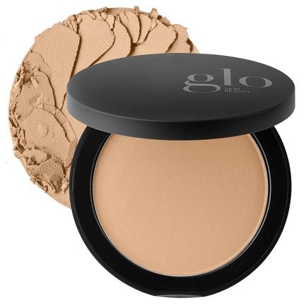 Glo Skin Beauty Pressed Base Powder Foundation Makeup Honey Medium - Flawless Coverage for a Radiant Natural Second - Skin Finish - Maison des fragrances