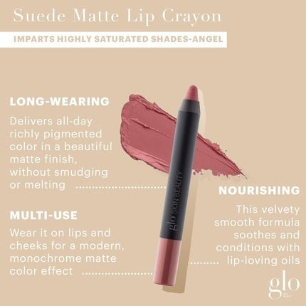 Glo Skin Beauty Suede Matte Lip Crayon Angel 1 Count - Maison des fragrances