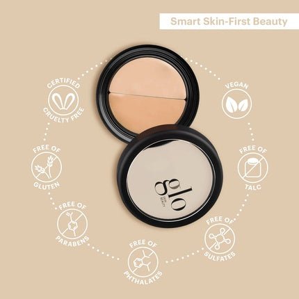 Glo Skin Beauty Under Eye Concealer Makeup with Duo Shades for Custom Blending - Corrects and Conceals Dark Circles and Redness - Buildable Longwearing Coverage 0.11 Ounce - Maison des fragrances