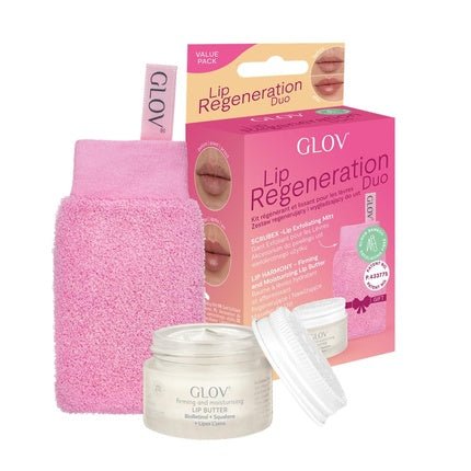 GLOV 2 in 1 Lip Care Exfoliating Glove and Lip Balm Set - Maison des fragrances