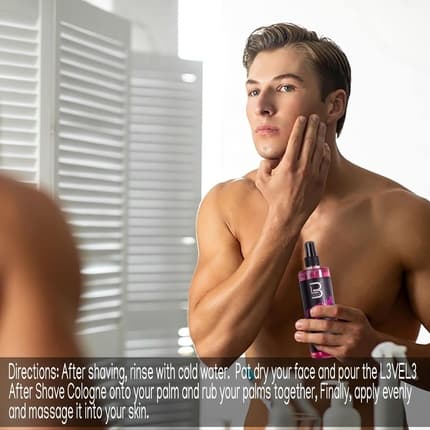 L3 Level 3 After Shave Cologne Softens Skin Refreshes and Relieves Face and Skin Moisturizing Formula L3 Level Three After Shaving Fragrances Rose Fragrance (Fragrance) Homme