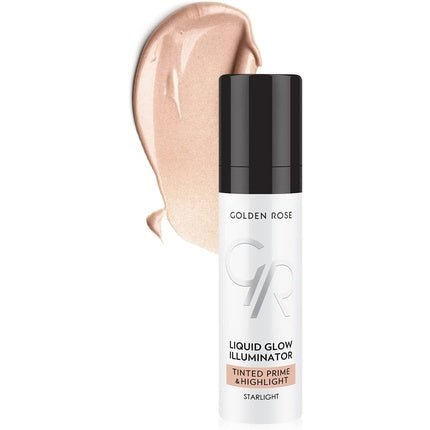GOLDEN ROSE Liquid Glow Illuminator Tinted Prime and Highlight Starlight 30ml - Maison des fragrances