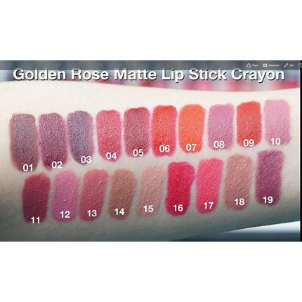 GOLDEN ROSE Matte Lipstick Crayon 04 - Maison des fragrances