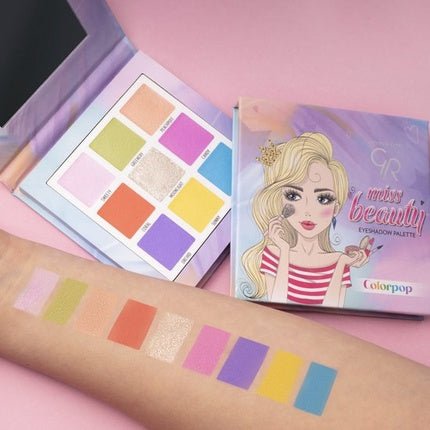 Golden Rose Miss Beauty Eyeshadow Palette - Colorpop Cool Trend Colors And Beautifully Pigmented - Maison des fragrances