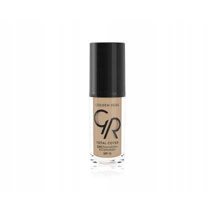 Golden Rose Total Cover 2 - in - 1 Foundation and Concealer N06 Taupe 30ml - Maison des fragrances