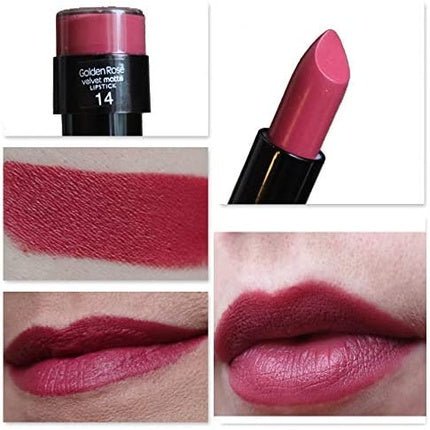 Golden Rose Velvet Matte Lipstick 14 Turkish Rose Red - Maison des fragrances
