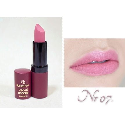 Golden Rose Velvet Matte Lipstick Color 07 - Maison des fragrances