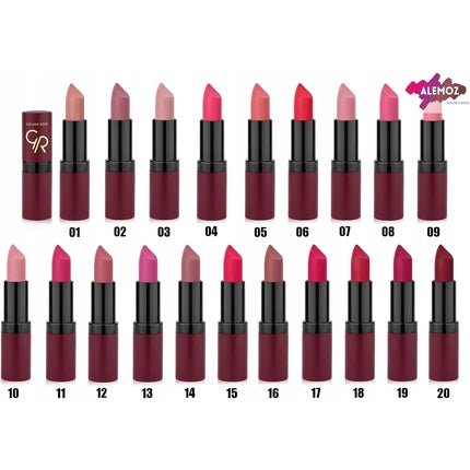 Golden Rose Velvet Matte Lipstick Color 38 - Maison des fragrances