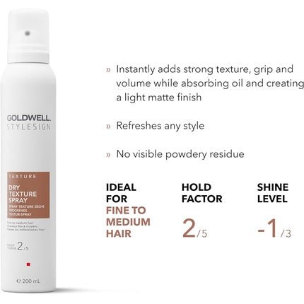 Goldwell StyleSign Dry Texture Spray 200ml - Maison des fragrances