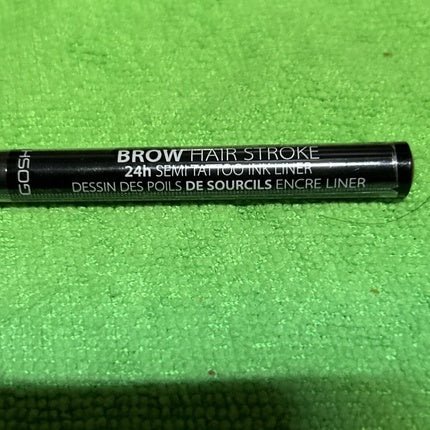 GOSH Brow Hair Stroke 24h Semi Tattoo Ink Liner 001 Brown - New and Sealed - Maison des fragrances