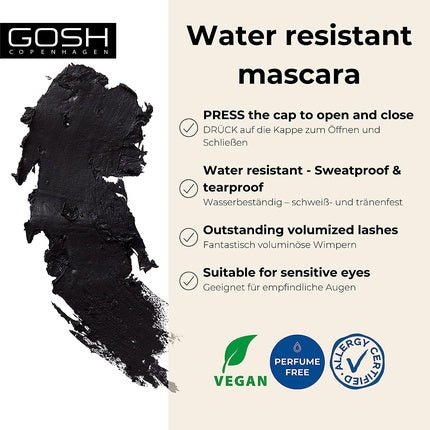 Gosh Just Click It Volumizing Waterproof Mascara 001 Black 10ml - Maison des fragrances