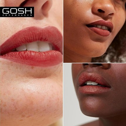 GOSH Luxury Rose Lipstick with Light Sheen Intense Nude Shades 003 Adore - Maison des fragrances