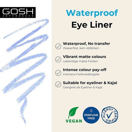 Gosh Matte Eyeliner In Bright Light Blue, Creamy Soft Texture For Easy - Maison des fragrances