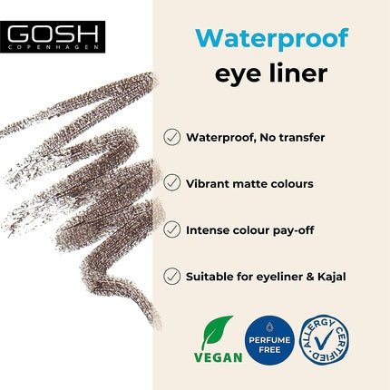 GOSH Matte Eyeliner in Warm Dark Brown 004 Mocha - Maison des fragrances