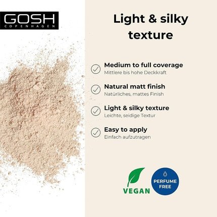 Gosh Mineral Powder 002 Ivory 8g - Lightweight Mineral Powder For A Flawless Finish - Maison des fragrances