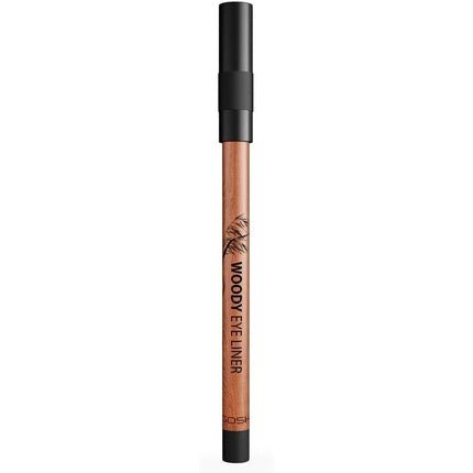 GOSH Woody Eye Liner Waterproof Eye Pencil 001 Ebony Black - Maison des fragrances