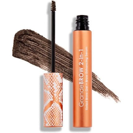 Grande Cosmetics GrandeBROW 2 - In - 1 Tinted Brow Gel plus Brow Enhancing Serum Dark For Women 0.12 oz - Maison des fragrances