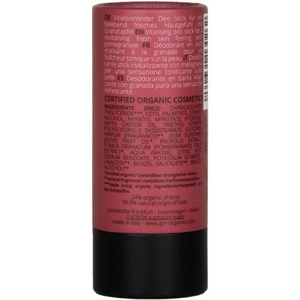 Grn Shades Of Nature Organic Cosmetics Deostick Vitalising - Organic - Maison des fragrances