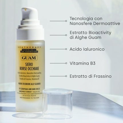 Guam Seatherapy Dark Circles Serum Gel Eye Contour with Hyaluronic Acid - Maison des fragrances