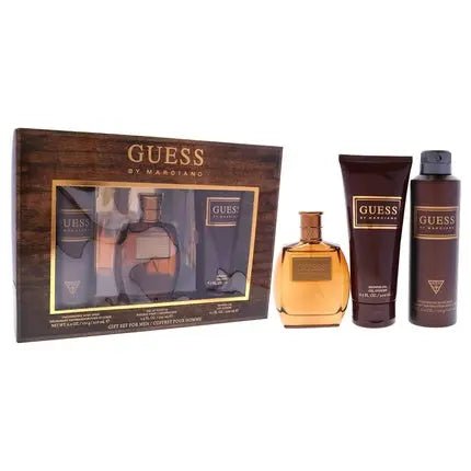 Guess By Marciano For Men 3 Pc Gift Set 3.4oz EDT Spray 6.7oz Shower Gel - Maison des fragrances