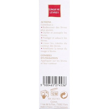 Guinot Longue Vie Levres 15ml - Maison des fragrances
