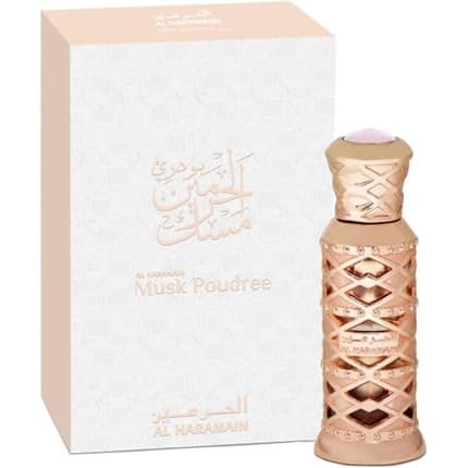Al Haramain Musk Powder Perfume Oil Eau de Parfum Unisex 0.4 Fl Oz