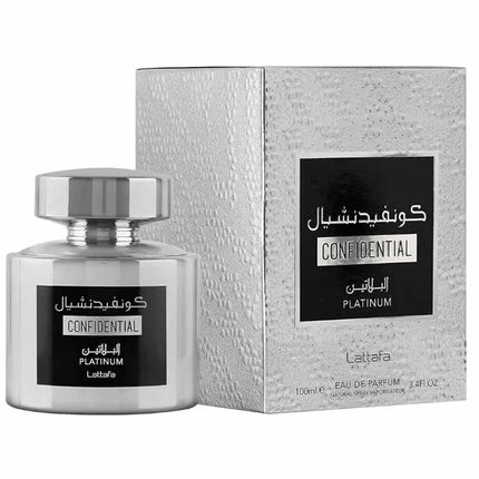 Lattafa Confidential Platinum Fragrance Eau de Parfum (EDP) Homme 100ml