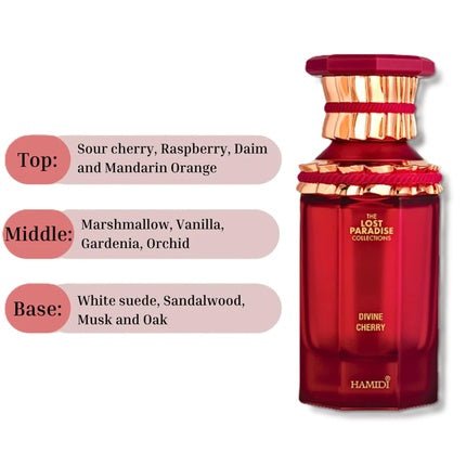 Hamidi Lost Paradise Divine Cherry Eau de Parfum (EDP) Mixte 100ml - Maison des fragrances