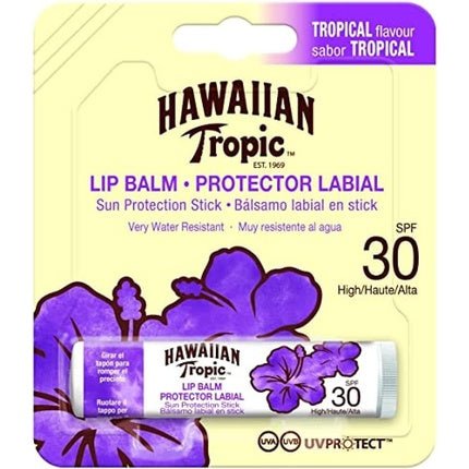 Hawaiian Tropic Tropical Lip Balm SPF 30 with Aloe Vera and Coconut Butter 4.25g - Maison des fragrances