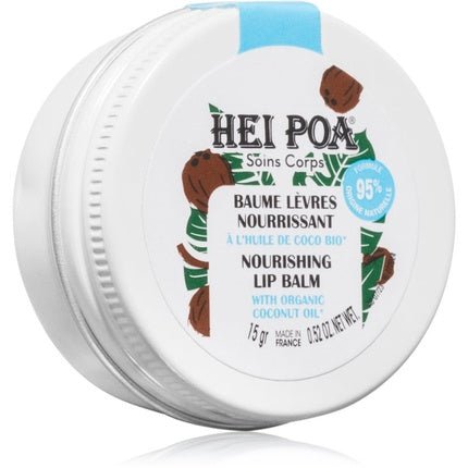 Hei Poa Coconut Oil Lip Balm 15 g - Nutrient Balm with Coconut Oil - Maison des fragrances
