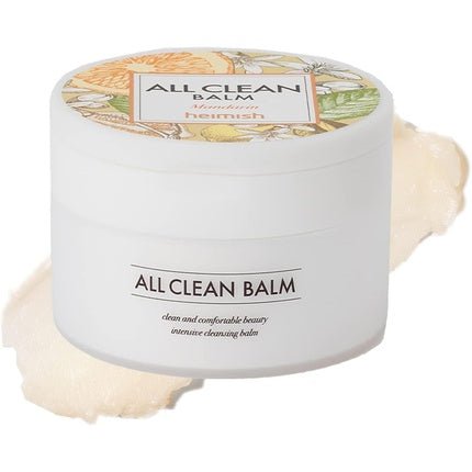 HEIMISH All Clean Balm Mandarin 4.0 fl oz 120ml Cleansing Balm to Oil and Milk Removes Waterproof Makeup Blackheads Refreshing Citrus Scent Natural Color Vegan - Maison des fragrances