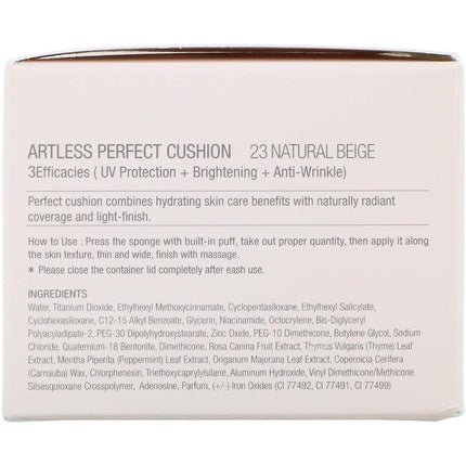 HEIMISH Artless Perfect Cushion SPF 50+/PA++ Natural Beige - Maison des fragrances