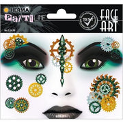 HERMA 15439 Face Art Sticker Steampunk Marie Temporary Glitter Face Paint for Carnival Halloween - Maison des fragrances