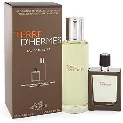 Hermès Hermes Terre D'Hermes Set Refillable Toilet Water + Refill Toilet Water Coffret (Coffret) Mixte 30ml - Maison des fragrances