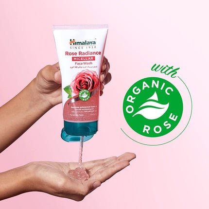 Himalaya Rose Micellar Make Up Removing Face Wash for Soft and Glowing Skin 150ml - Maison des fragrances