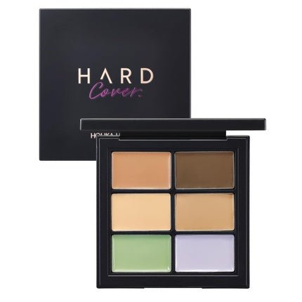 Holika Holika Hard Cover Complete Conceal Palette Tone Correcting and Blemish Coverage for Oily and Combination Skin Slim Fit Silky and Velvet Finish with Sebum Control Powder Paraben Free - Maison des fragrances