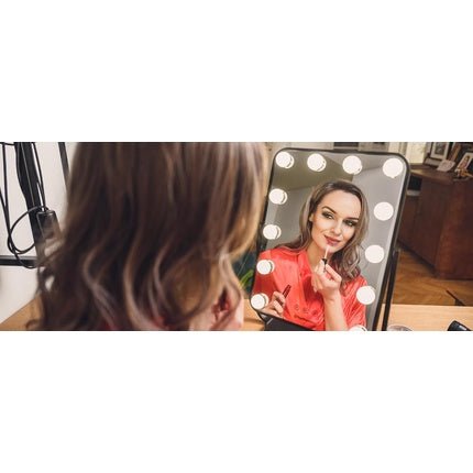 Humanas HS - HM01 Makeup Mirror with LED Lighting - Black - Maison des fragrances