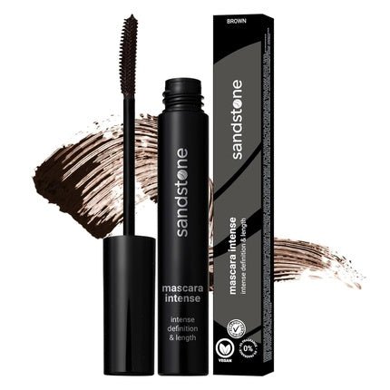Hypoallergenic Brown Mascara for Sensitive Eyes Smudge - Proof Sweatproof Lengthening Mascara with Intense Volume Vegan Allergy Friendly Mascaras Intense Brown - Maison des fragrances